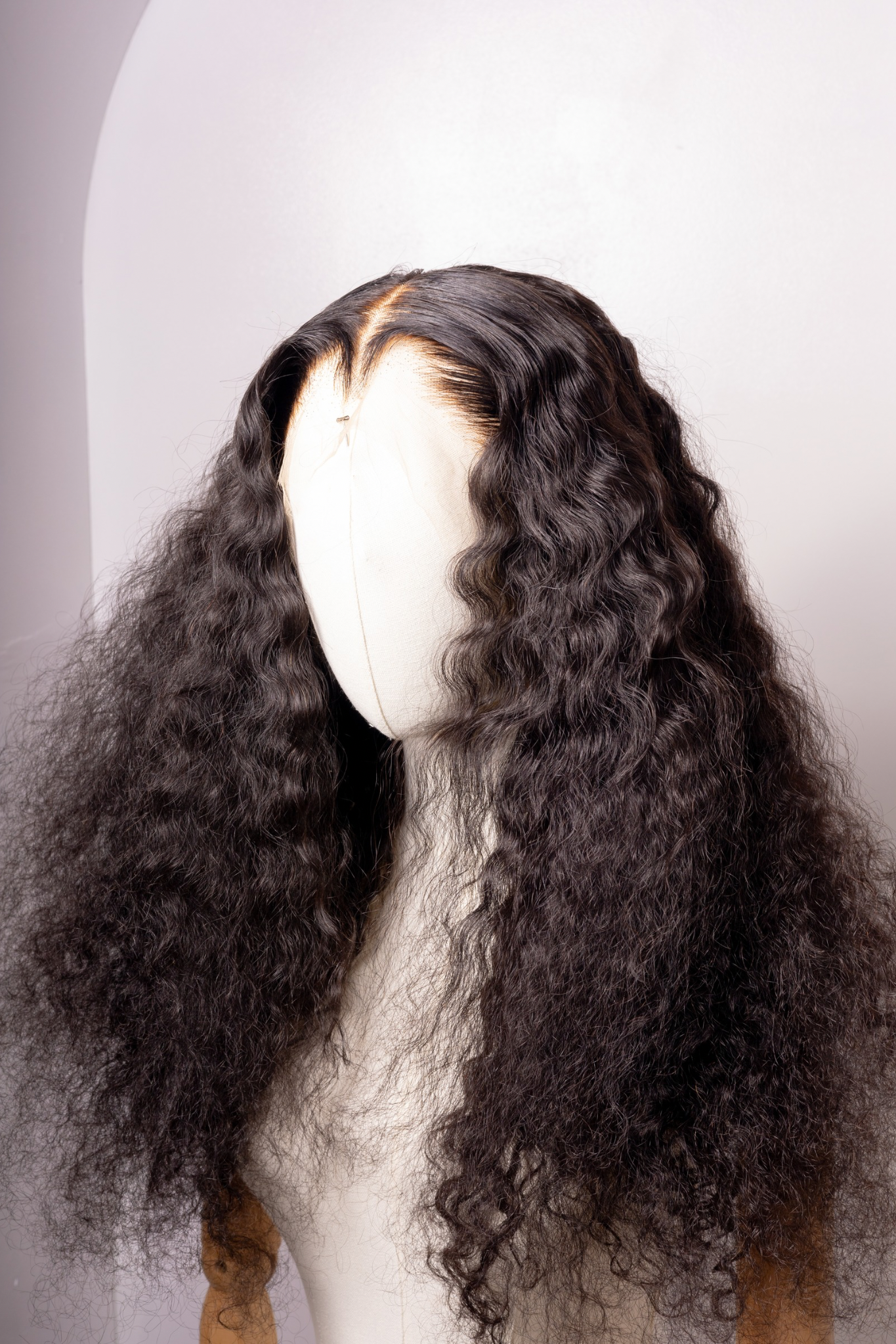 Bleached plucked and styled 26” italian curl 13 x 6 HD 200%